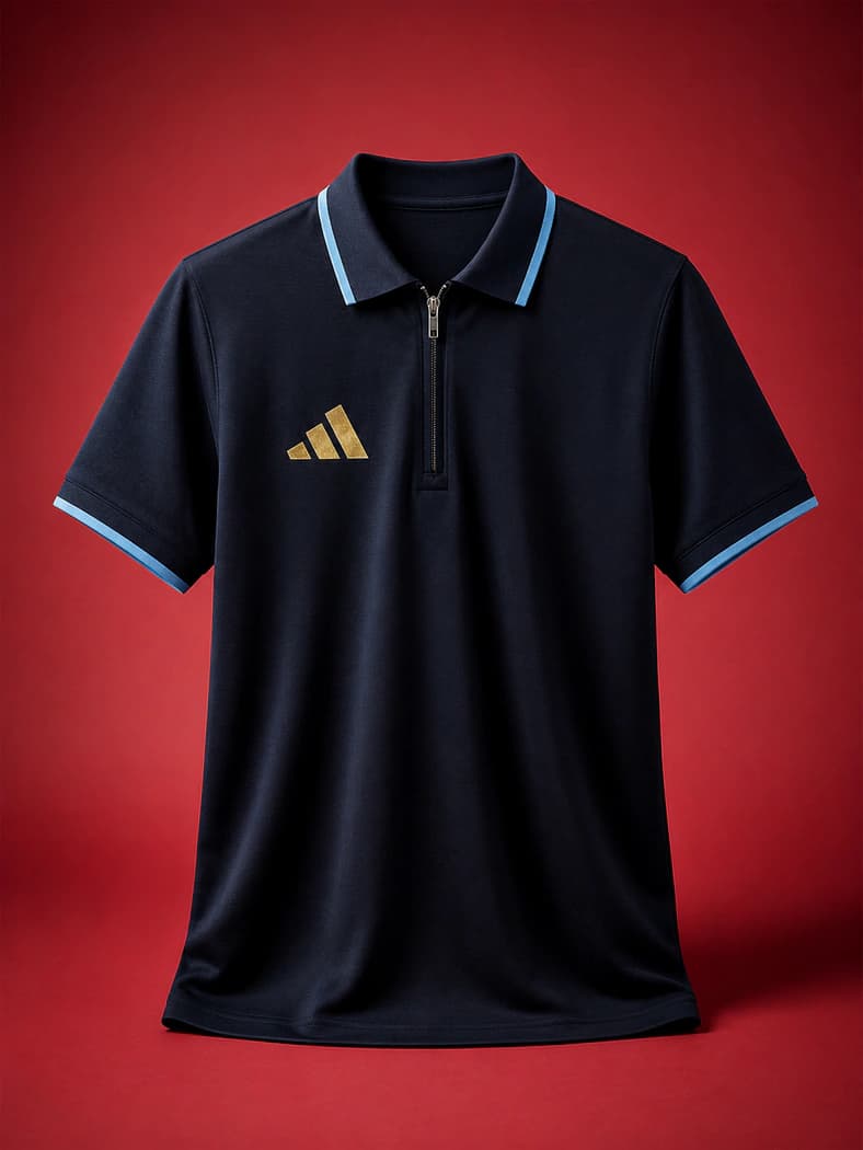 PL163 Black Men's Polo