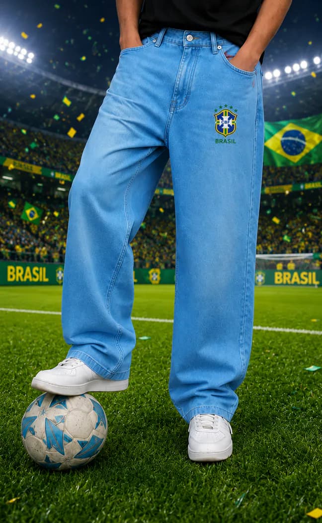 TX55 Brasil Light Wash Baggy Pant