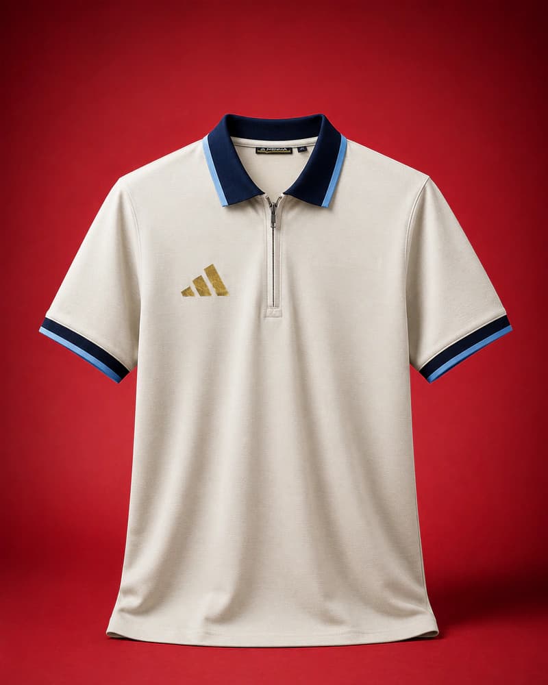 PL163 Off White Men's Polo